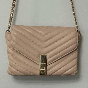 Aldo Purse, Cream Color with Gold Chain
